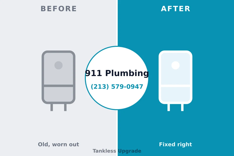 Before and after: plumbing repair Breinigsville, PA
